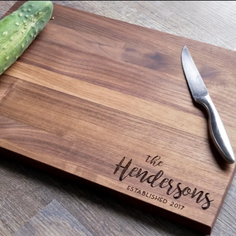 Engraved Cutting Board Wooden Custom Writing