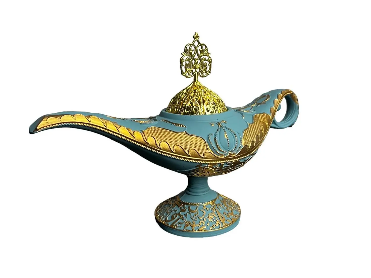 Arabian Incense Burner Aladdin Lamp, Home Fragrance Aroma Freshener, Decorative Gift for Home Supplies