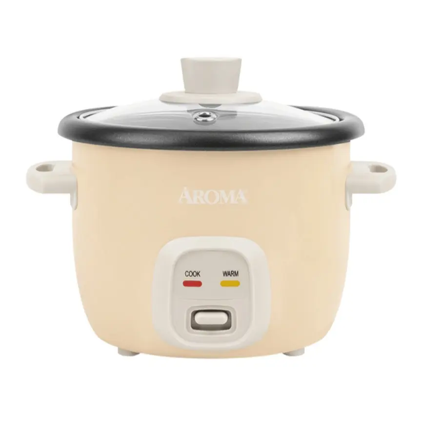 Smart Insulated Rice Cooker Mini Rice Cooker AROMA 4-Cup Cooked Rice White, Cream, or Pink Approx. 1L ARC-302NG