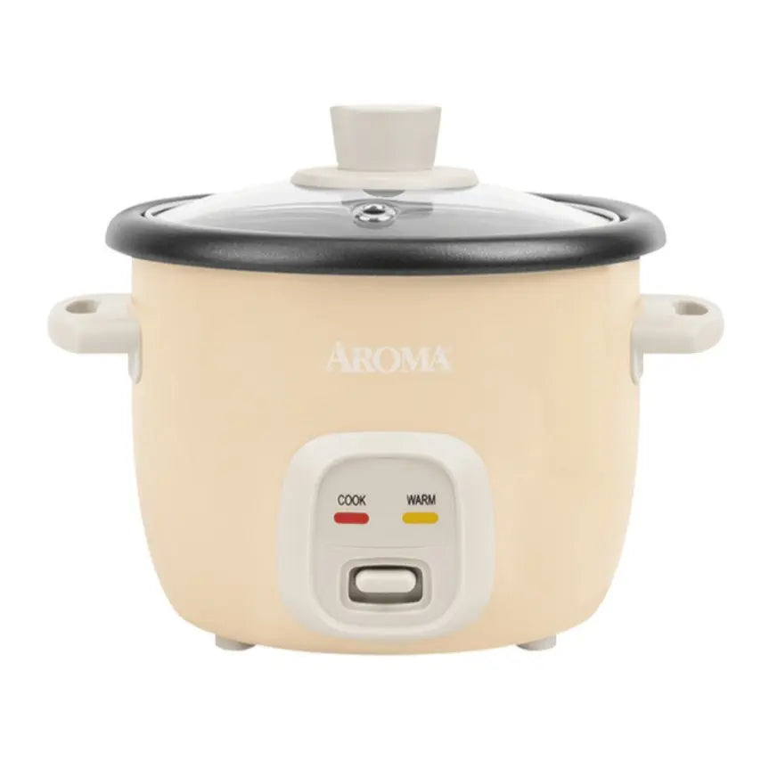 Smart Insulated Rice Cooker Mini Rice Cooker AROMA 4-Cup Cooked Rice White, Cream, or Pink Approx. 1L ARC-302NG