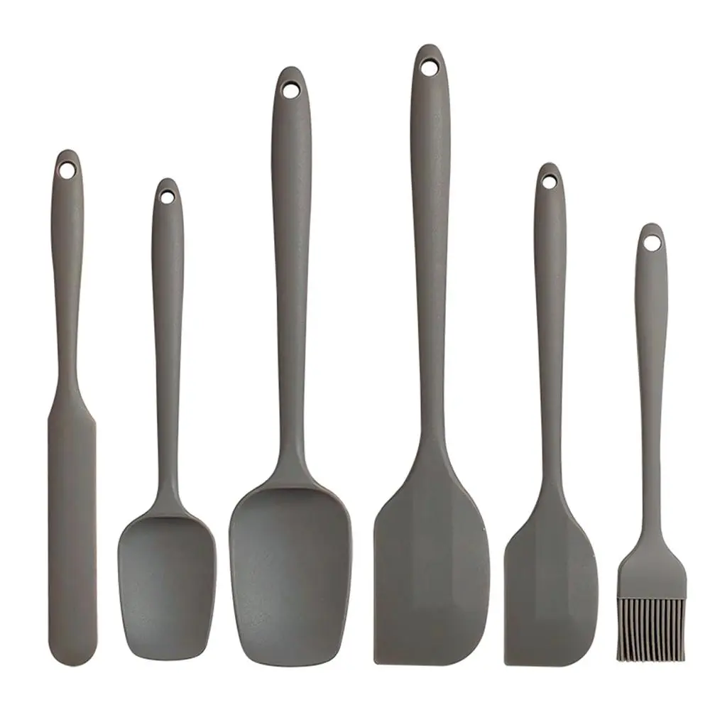 Silicone Spatula Set, 6 Counts/Set Baking Tool Set, Heat Resistant Non Stick Cooking Tools for Baking & Mixing, Fully Wrapped and Integrated, Kitchen Utensils & Gadgets, High Temperature Resistant and Can Be Used at 230°