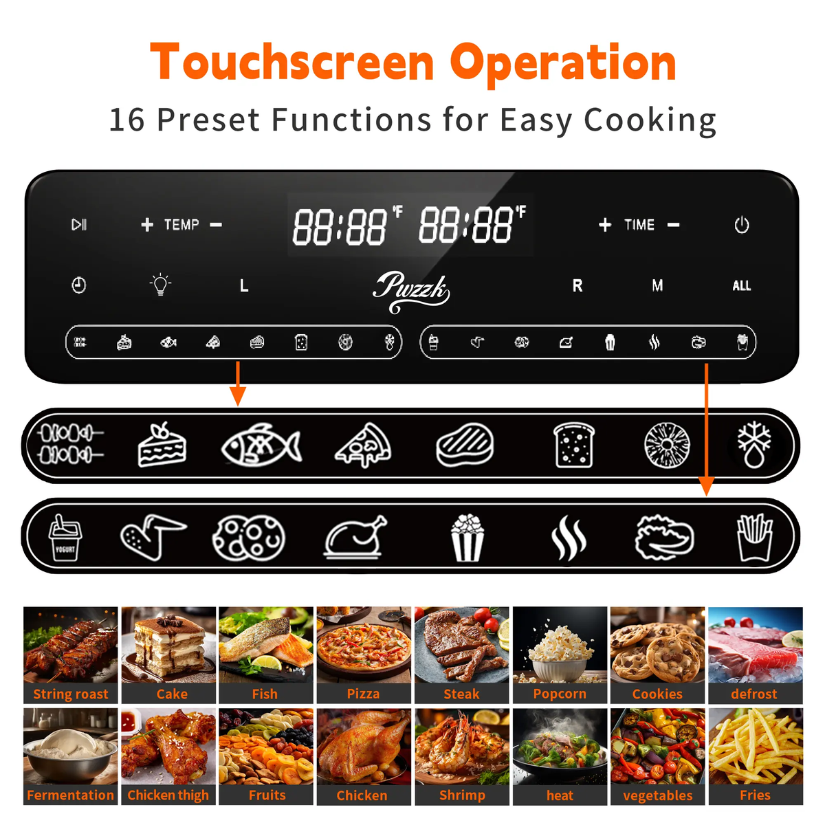 Dual Zone Air Fryer Oven, Durable Steel French Glass Door 25.4QT 16-In-1 Cooker with LED Screen & Dual-Fan 360° Heat Circulation
