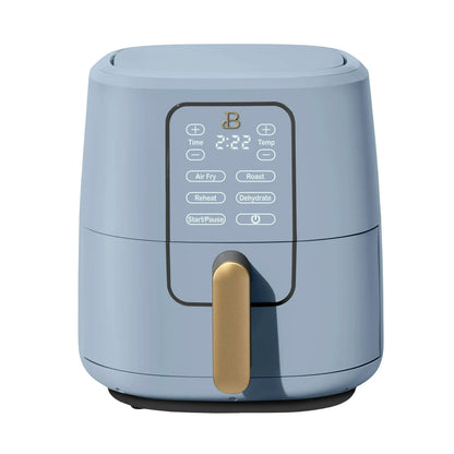 Beautiful 6 Qt Air Fryer with Turbocrisp Technology, Starry Night by Drew Barrymore, Blue