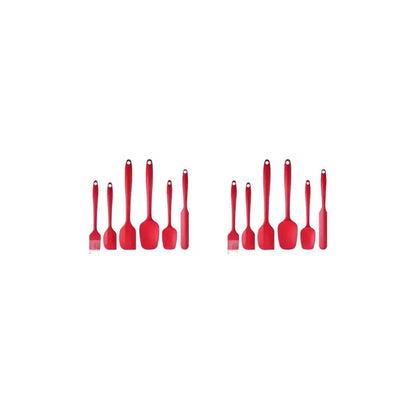 Silicone Spatula Set, 6 Counts/Set Baking Tool Set, Heat Resistant Non Stick Cooking Tools for Baking & Mixing, Fully Wrapped and Integrated, Kitchen Utensils & Gadgets, High Temperature Resistant and Can Be Used at 230°