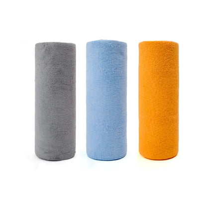 Homhom Microfiber Cleaning Cloth Roll - Resuable Washable Rags, Tear Away Towel, 20 Sheets per Roll, for Kitchen, Bathroom, Living Room, Car