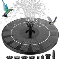 Solar Fountain, Solar Powered Fountain Pump with 6 Nozzles, Solar Birdbath Fountains for Bird Baths, Garden Decoration, Ponds, Fish Tank and Aquarium AISITIN 3.5W 