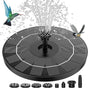 Solar Fountain, Solar Powered Fountain Pump with 6 Nozzles, Solar Birdbath Fountains for Bird Baths, Garden Decoration, Ponds, Fish Tank and Aquarium AISITIN 3.5W 