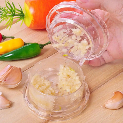 Manual Garlic Twister & Masher, Multi-Functional Mincer & Grinder for Garlic, Onion, Ginger, Herbs, Nuts, Impact Resistant Kitchen Gadget & Home Accessory