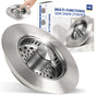 5-In-1 Stainless Steel Sink Aid, Kitchen Sink Drain Strainer Food Catcher, Popup Kitchen Sink Stopper & Odor Filter, Kitchen Sink Strainer Accessories