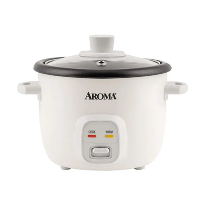 Smart Insulated Rice Cooker Mini Rice Cooker AROMA 4-Cup Cooked Rice White, Cream, or Pink Approx. 1L ARC-302NG