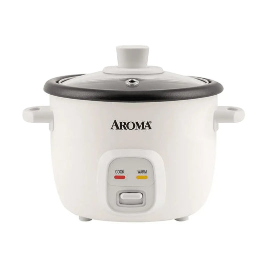 Smart Insulated Rice Cooker Mini Rice Cooker AROMA 4-Cup Cooked Rice White, Cream, or Pink Approx. 1L ARC-302NG