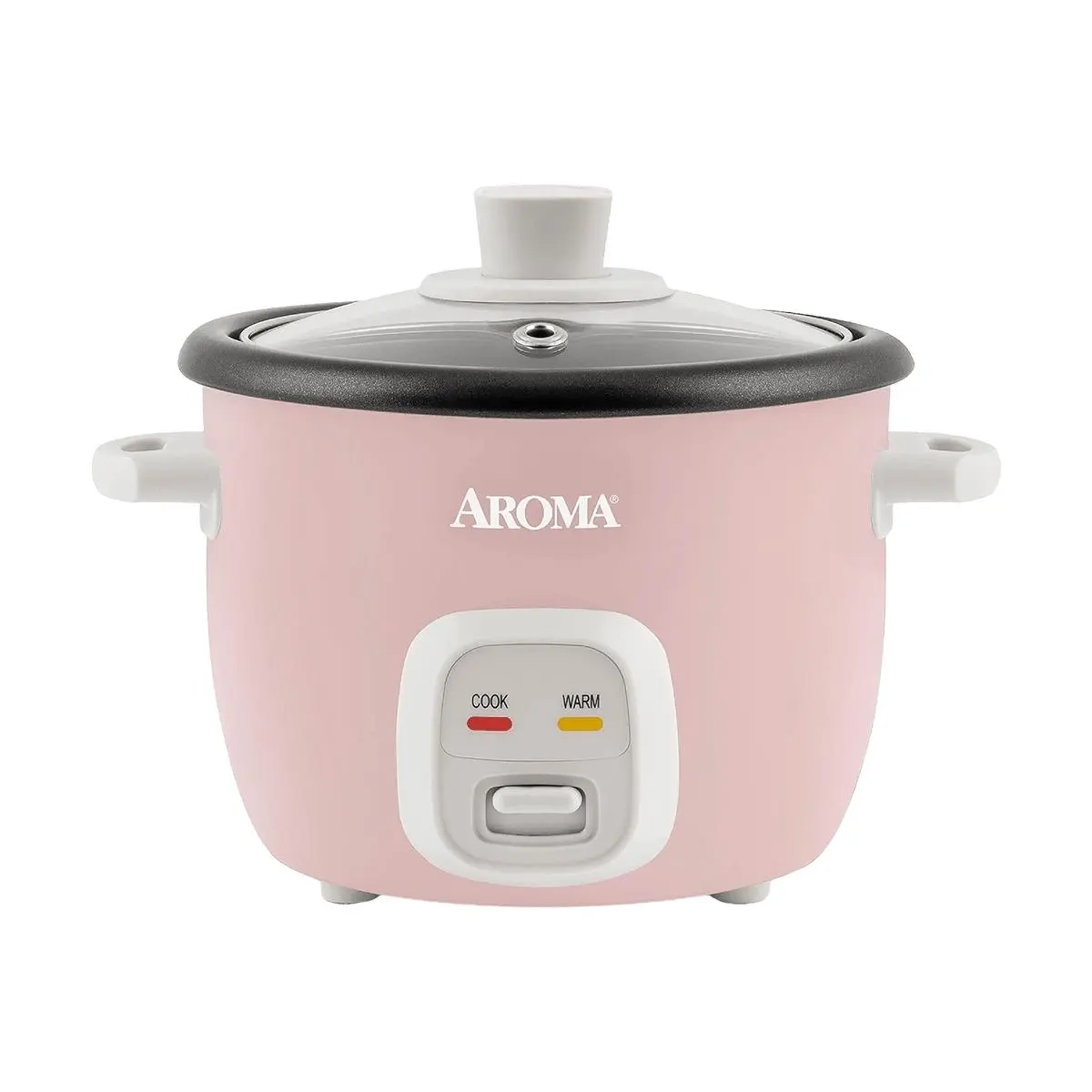 Smart Insulated Rice Cooker Mini Rice Cooker AROMA 4-Cup Cooked Rice White, Cream, or Pink Approx. 1L ARC-302NG