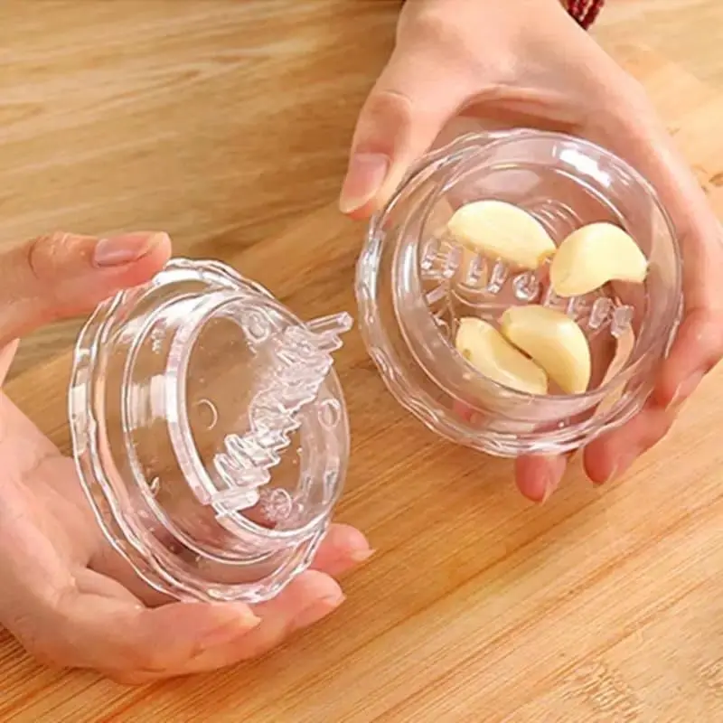 Manual Garlic Twister & Masher, Multi-Functional Mincer & Grinder for Garlic, Onion, Ginger, Herbs, Nuts, Impact Resistant Kitchen Gadget & Home Accessory