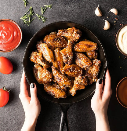 Cast Iron Pan Set - 3 Piece Pre-Seasoned Skillet, Grill Pan, and Fry Pans for Grilling, Frying, and Sautéing - Cookware, Oil round Frying Pan