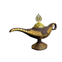 Arabian Incense Burner Aladdin Lamp, Home Fragrance Aroma Freshener, Decorative Gift for Home Supplies