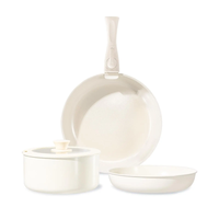 Chef Power 19-Piece Ceramic Nonstick Cookware Set with Removable Handles