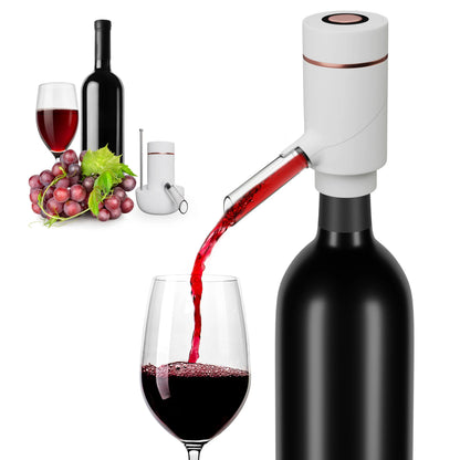 Electric Wine Dispenser & Aerator – Built-In Pourer Spout for Most Bottles