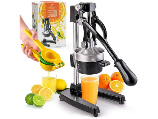 Zulay Professional Cast-Iron Citrus Juicer & Lemon Lime Squeezer