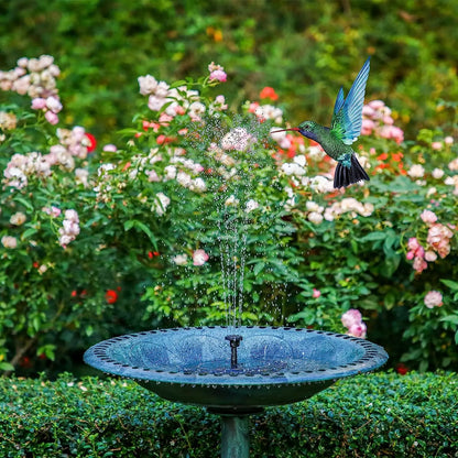 Solar Fountain, Solar Powered Fountain Pump with 6 Nozzles, Solar Birdbath Fountains for Bird Baths, Garden Decoration, Ponds, Fish Tank and Aquarium AISITIN 3.5W 