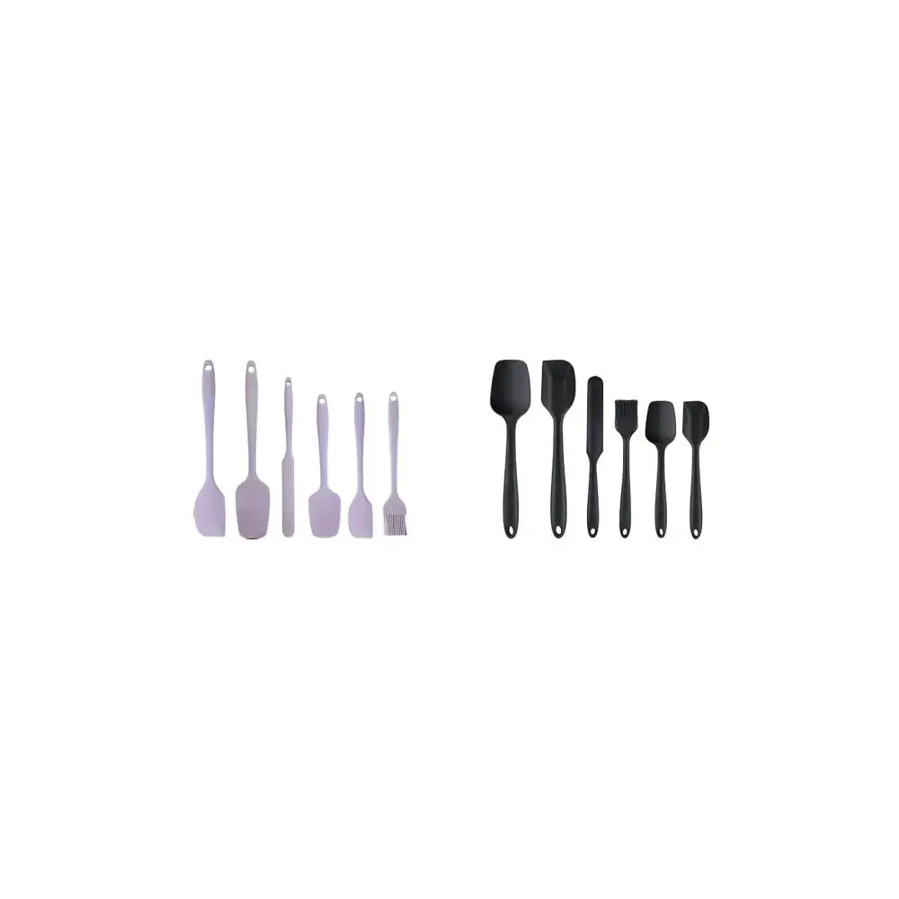 Silicone Spatula Set, 6 Counts/Set Baking Tool Set, Heat Resistant Non Stick Cooking Tools for Baking & Mixing, Fully Wrapped and Integrated, Kitchen Utensils & Gadgets, High Temperature Resistant and Can Be Used at 230°