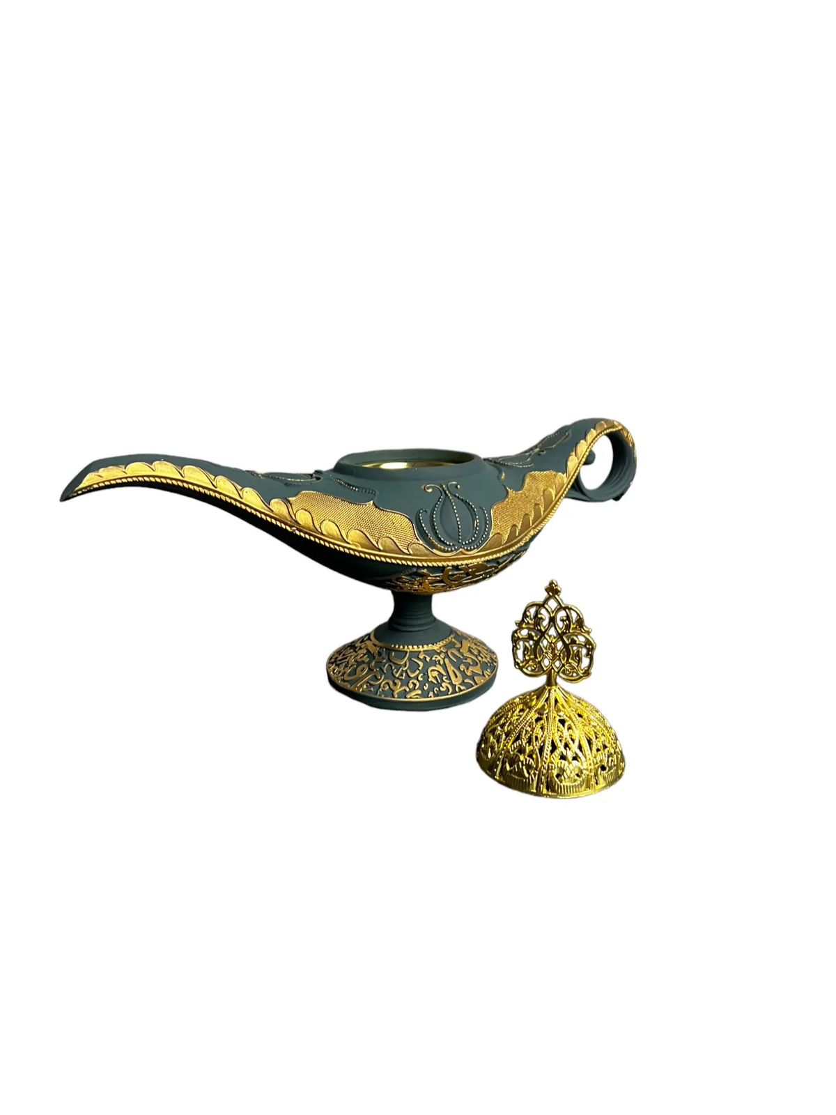 Arabian Incense Burner Aladdin Lamp, Home Fragrance Aroma Freshener, Decorative Gift for Home Supplies
