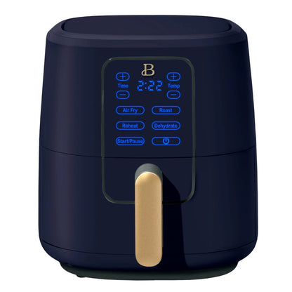 Beautiful 6 Qt Air Fryer with Turbocrisp Technology, Starry Night by Drew Barrymore, Blue